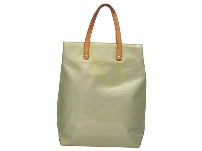 LOUIS VUITTON Monogram Vernis Reade MM Borsa a mano Grigia M91142 LV Auth 116768 Grigio - vista 13