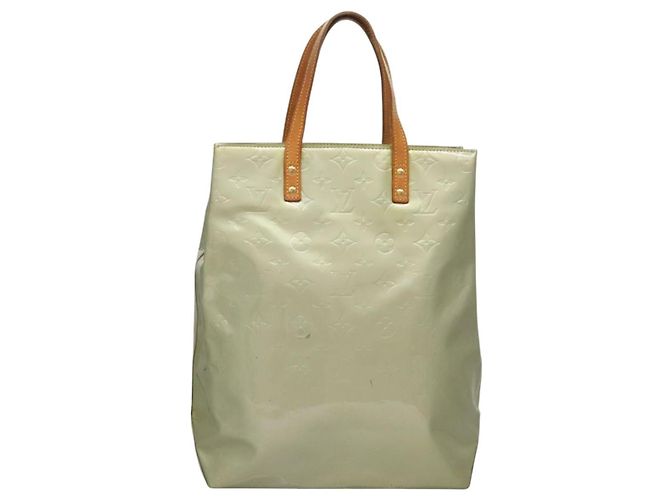 LOUIS VUITTON Monogram Vernis Reade MM Borsa a mano Grigia M91142 LV Auth 116768 Grigio - vista 2