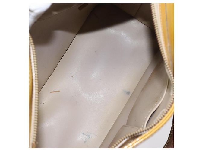LOUIS VUITTON Borsa a Mano Monogram Vernis Houston Beige M91004 LV Auth th5822 - vista 11