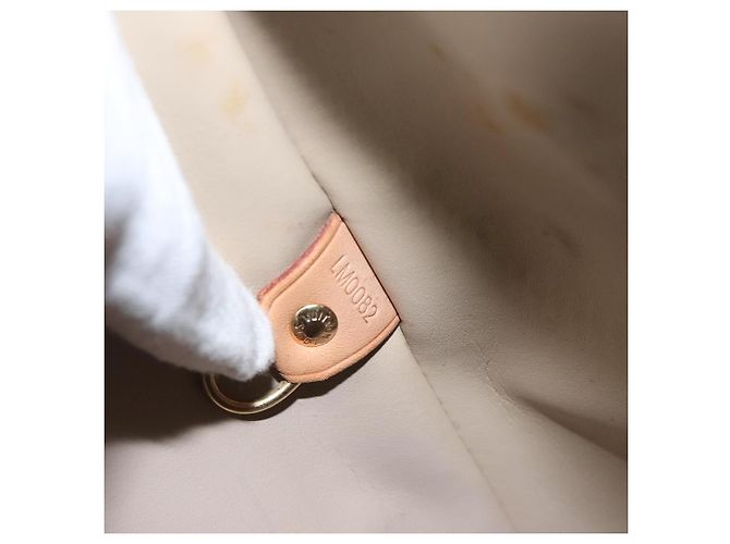 LOUIS VUITTON Borsa a Mano Monogram Vernis Houston Beige M91004 LV Auth th5822 - vista 12