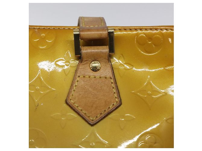 LOUIS VUITTON Borsa a Mano Monogram Vernis Houston Beige M91004 LV Auth th5822 - vista 18