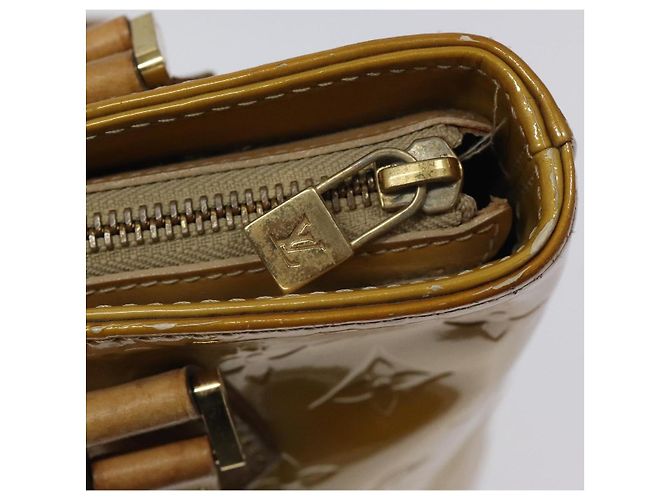 LOUIS VUITTON Borsa a Mano Monogram Vernis Houston Beige M91004 LV Auth th5822 - vista 19