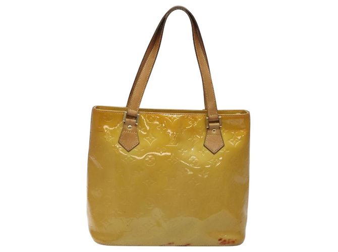 LOUIS VUITTON Borsa a Mano Monogram Vernis Houston Beige M91004 LV Auth th5822 - vista 2