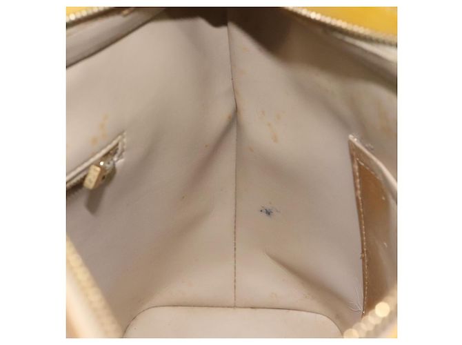 LOUIS VUITTON Borsa a Mano Monogram Vernis Houston Beige M91004 LV Auth th5822 - vista 20