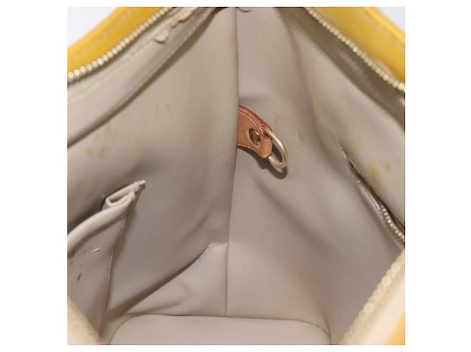 LOUIS VUITTON Borsa a Mano Monogram Vernis Houston Beige M91004 LV Auth th5822 - vista 21