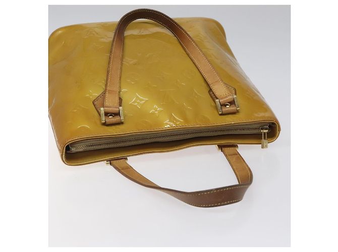 LOUIS VUITTON Borsa a Mano Monogram Vernis Houston Beige M91004 LV Auth th5822 - vista 6