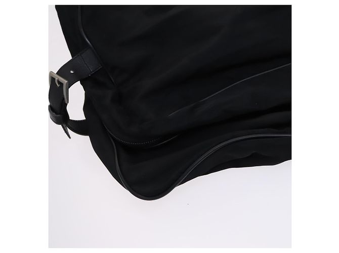 PRADA Funda de prenda de nylon 2 vías negra Auth bs24035 Negro - vista 11