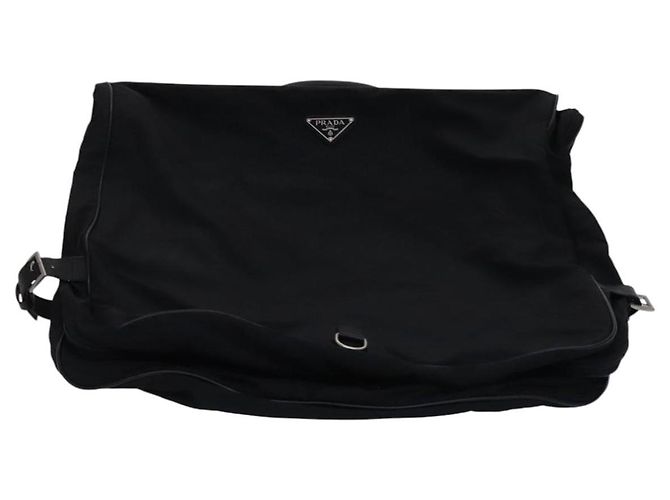 PRADA Funda de prenda de nylon 2 vías negra Auth bs24035 Negro - vista 2