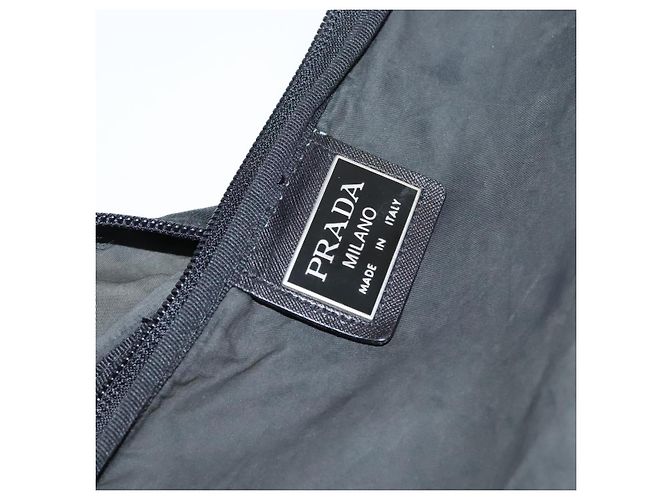 PRADA Funda de prenda de nylon 2 vías negra Auth bs24035 Negro - vista 22