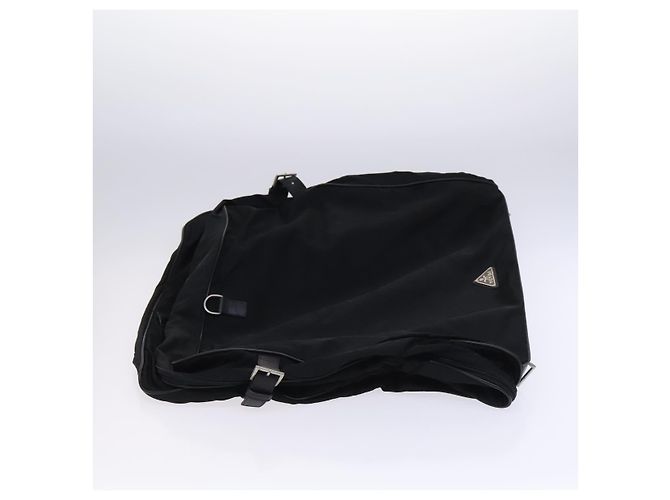 PRADA Funda de prenda de nylon 2 vías negra Auth bs24035 Negro - vista 4