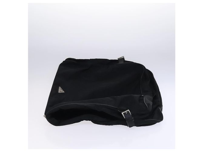 PRADA Funda de prenda de nylon 2 vías negra Auth bs24035 Negro - vista 5