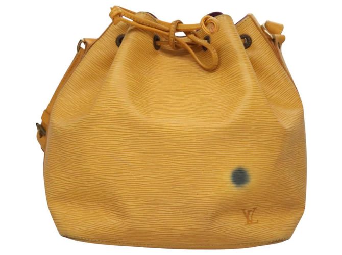 LOUIS VUITTON Epi Petit Noe Borsa a Spalla Gialla M44109 LV Auth BD1152 Giallo - vista 13