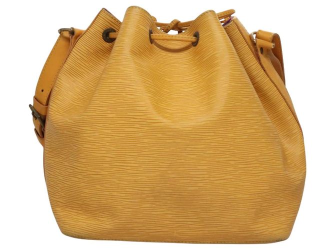 LOUIS VUITTON Epi Petit Noe Borsa a Spalla Gialla M44109 LV Auth BD1152 Giallo - vista 2