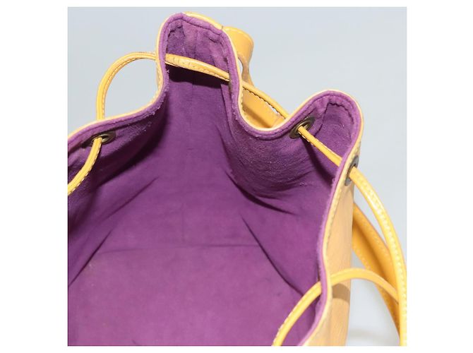LOUIS VUITTON Epi Petit Noe Borsa a Spalla Gialla M44109 LV Auth BD1152 Giallo - vista 21