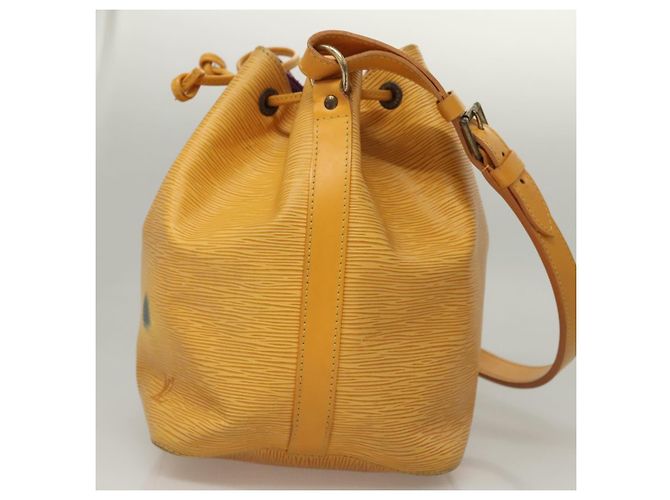 LOUIS VUITTON Epi Petit Noe Borsa a Spalla Gialla M44109 LV Auth BD1152 Giallo - vista 3