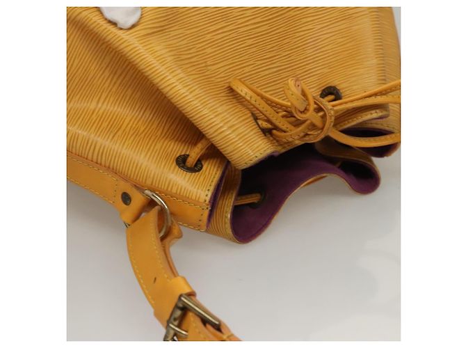 LOUIS VUITTON Epi Petit Noe Borsa a Spalla Gialla M44109 LV Auth BD1152 Giallo - vista 6