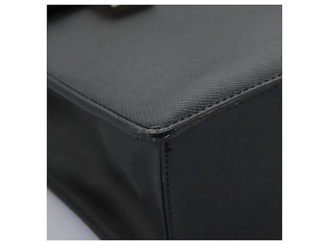 LOUIS VUITTON Taiga Serviette Kazan Sac de Bureau Ardoise M30802 LV Auth nb348 Gris - vue 15