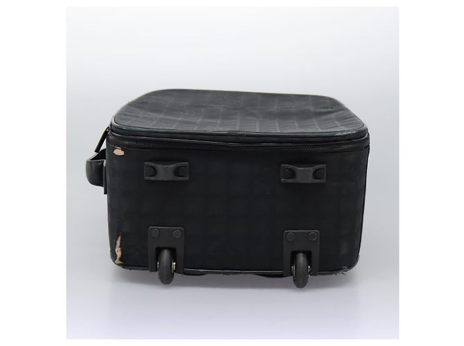 CHANEL Custodia Nuova linea di viaggio valigia in nylon nera CC Auth bs23739 Nero - vista 16