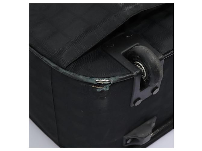 CHANEL Custodia Nuova linea di viaggio valigia in nylon nera CC Auth bs23739 Nero - vista 19