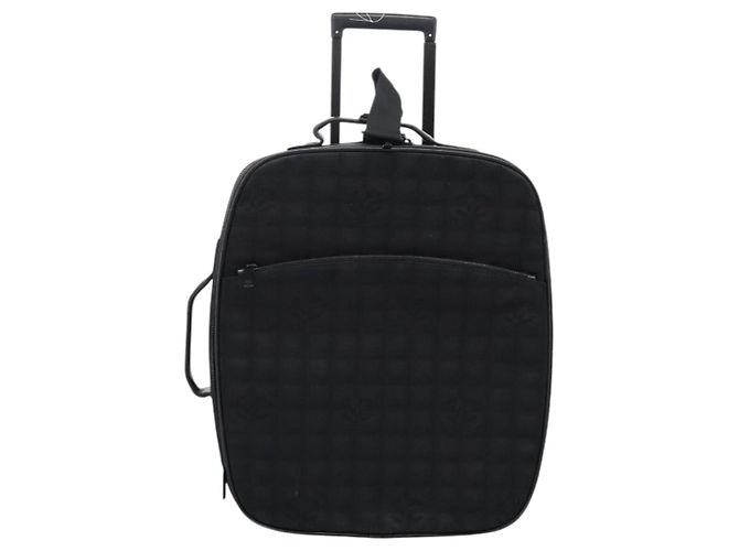 CHANEL Custodia Nuova linea di viaggio valigia in nylon nera CC Auth bs23739 Nero - vista 2