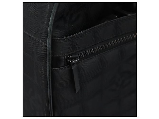 CHANEL Custodia Nuova linea di viaggio valigia in nylon nera CC Auth bs23739 Nero - vista 23