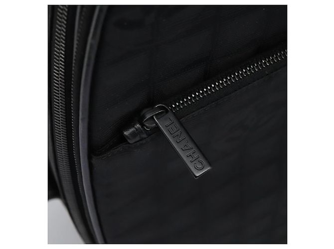 CHANEL Custodia Nuova linea di viaggio valigia in nylon nera CC Auth bs23739 Nero - vista 26