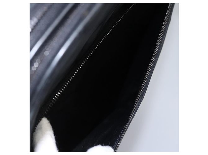 CHANEL Custodia Nuova linea di viaggio valigia in nylon nera CC Auth bs23739 Nero - vista 27