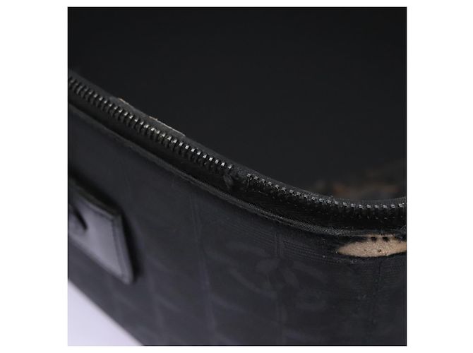 CHANEL Custodia Nuova linea di viaggio valigia in nylon nera CC Auth bs23739 Nero - vista 28