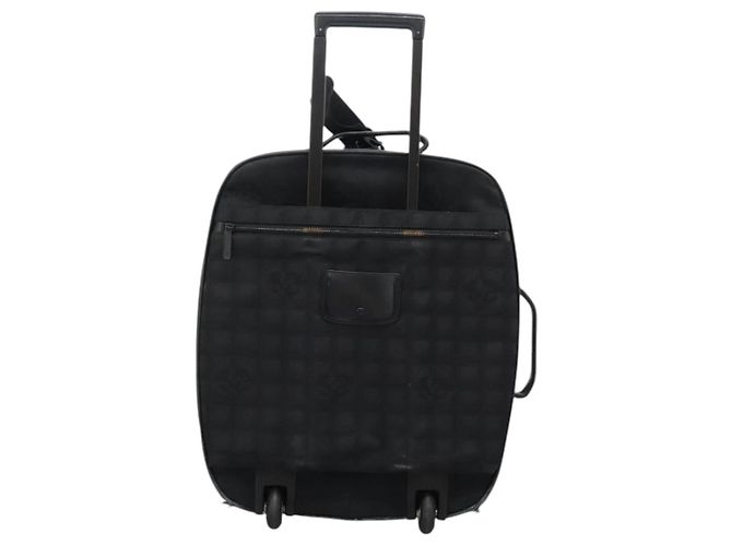 CHANEL Custodia Nuova linea di viaggio valigia in nylon nera CC Auth bs23739 Nero - vista 3