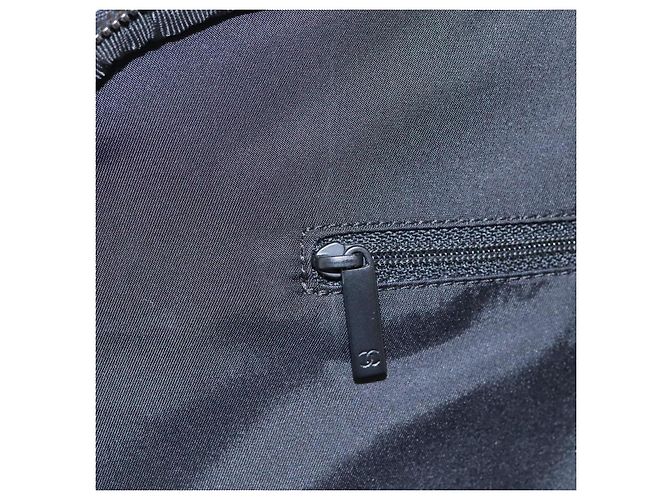 CHANEL Custodia Nuova linea di viaggio valigia in nylon nera CC Auth bs23739 Nero - vista 32