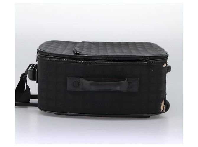 CHANEL Custodia Nuova linea di viaggio valigia in nylon nera CC Auth bs23739 Nero - vista 4