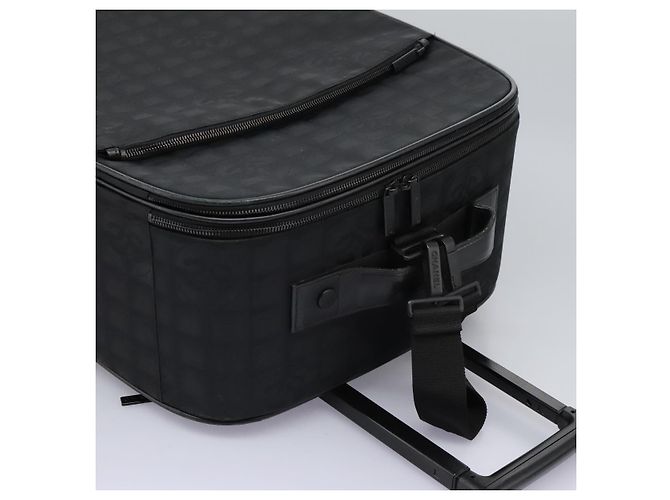 CHANEL Custodia Nuova linea di viaggio valigia in nylon nera CC Auth bs23739 Nero - vista 6