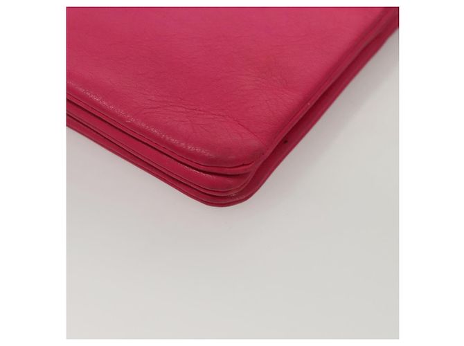 Céline Borsa Trio CELINE Borsa a Spalla Pelle Rosa Oro Auth mr1159 D'oro - vista 13