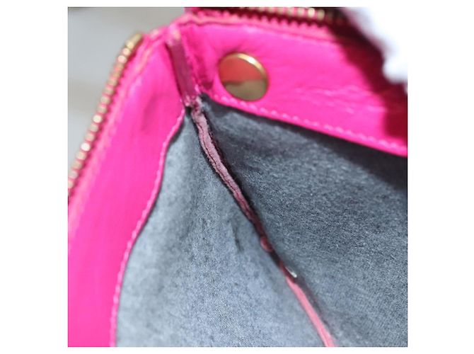 Céline Borsa Trio CELINE Borsa a Spalla Pelle Rosa Oro Auth mr1159 D'oro - vista 19