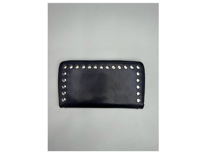 Céline Vintage Celine Paris Studded Leather Wallet Black - view 2