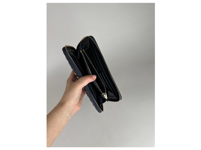 Céline Vintage Celine Paris Studded Leather Wallet Black - view 5