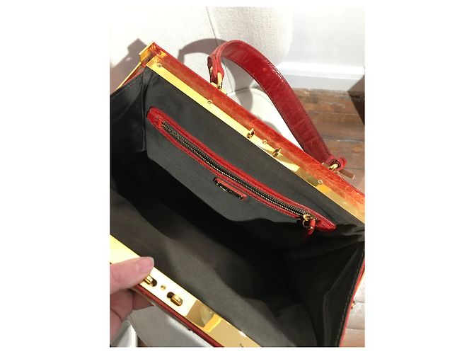 Borse MIU MIU T. Pelle Rosso - vista 10