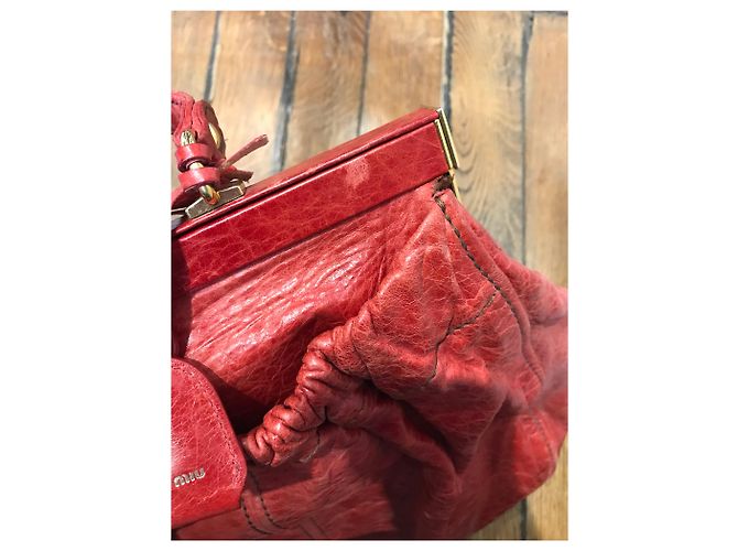 Borse MIU MIU T. Pelle Rosso - vista 12