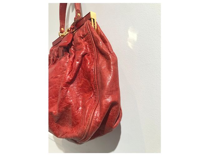 Borse MIU MIU T. Pelle Rosso - vista 3