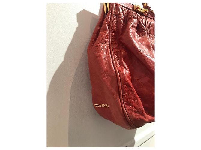 Borse MIU MIU T. Pelle Rosso - vista 4