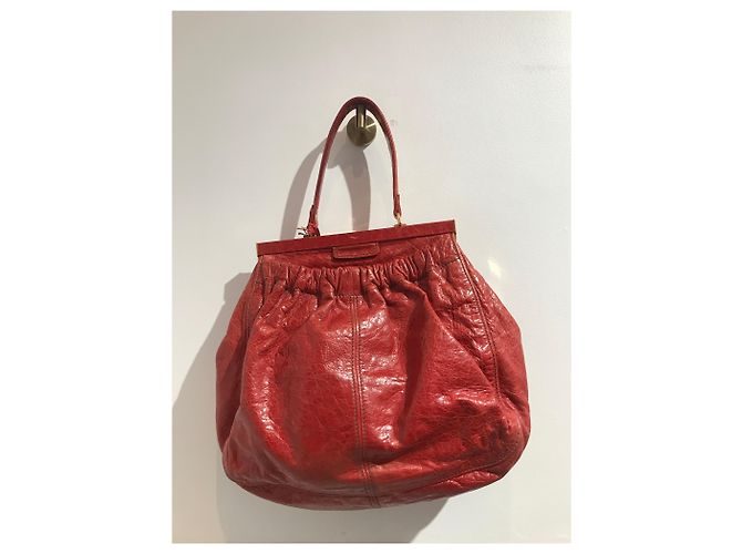 Borse MIU MIU T. Pelle Rosso - vista 5