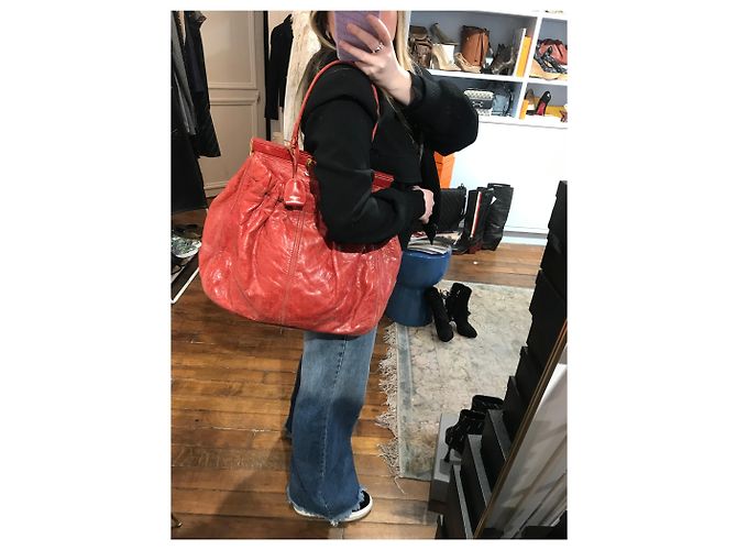 Borse MIU MIU T. Pelle Rosso - vista 8