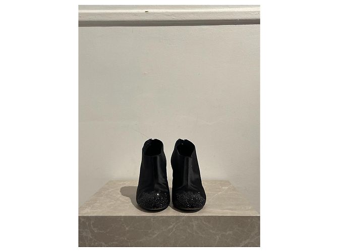 CHANEL Ankle boots T.EU 38 Cloth Black - view 3