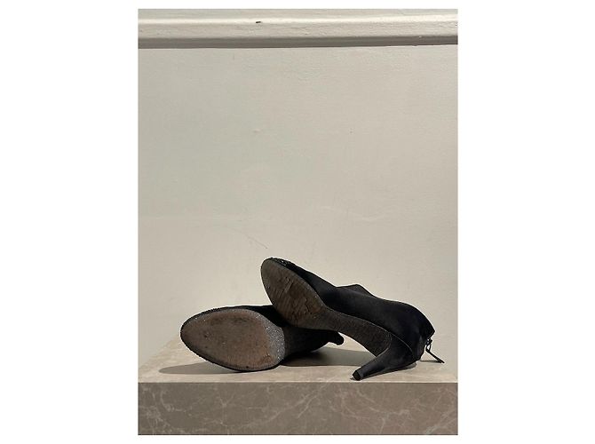 CHANEL Ankle boots T.EU 38 Cloth Black - view 5
