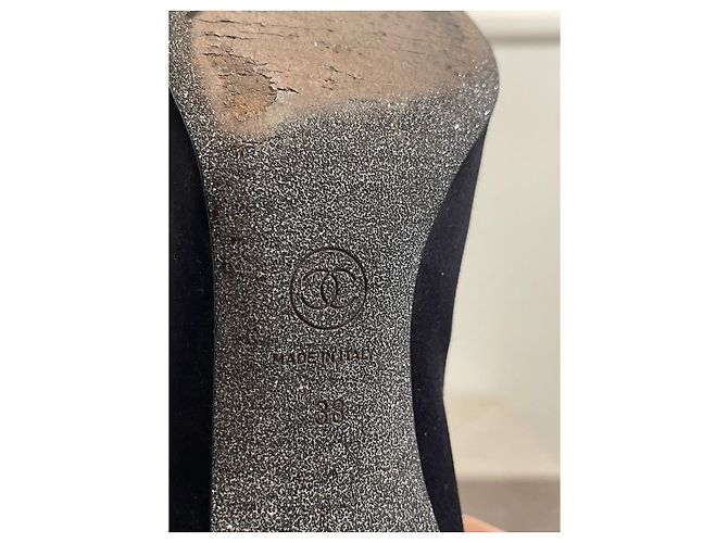 CHANEL Ankle boots T.EU 38 Cloth Black - view 8