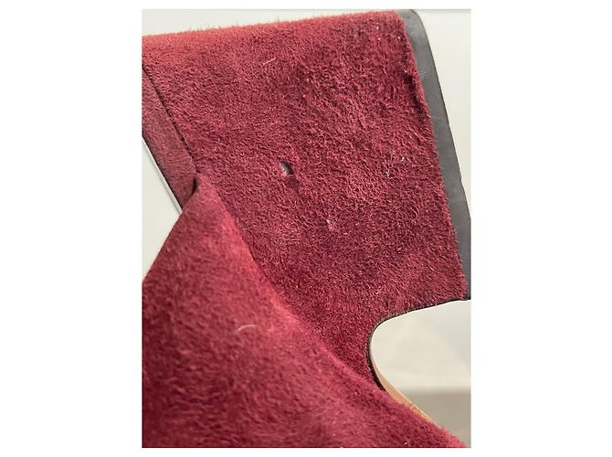 Céline CELINE Sandalen T.EU 38 Wildleder Bordeaux - Ansicht 9