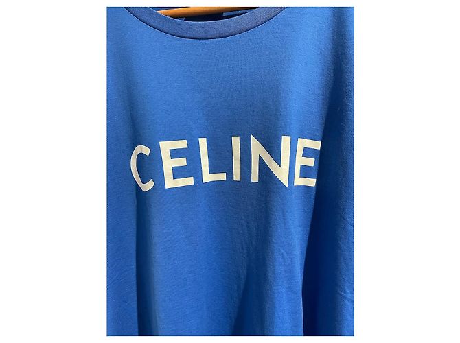 Céline CELINE Tops T.International L Algodón Azul - vista 2