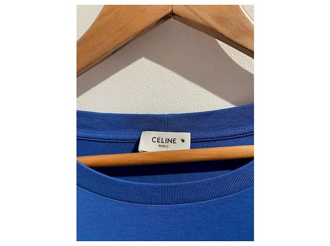 Céline CELINE Tops T.International L Algodón Azul - vista 4