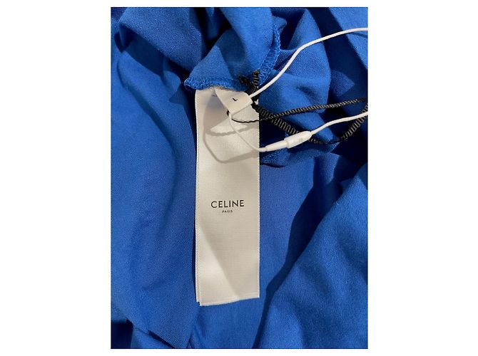 Céline CELINE Tops T.International L Algodón Azul - vista 6
