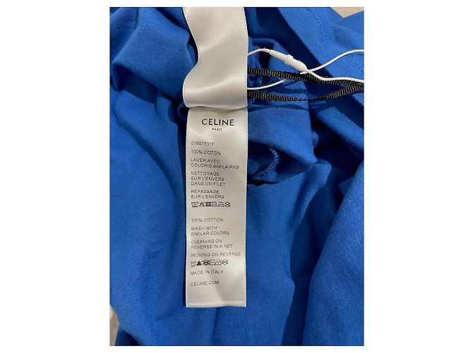 Céline CELINE Tops T.International L Algodón Azul - vista 7